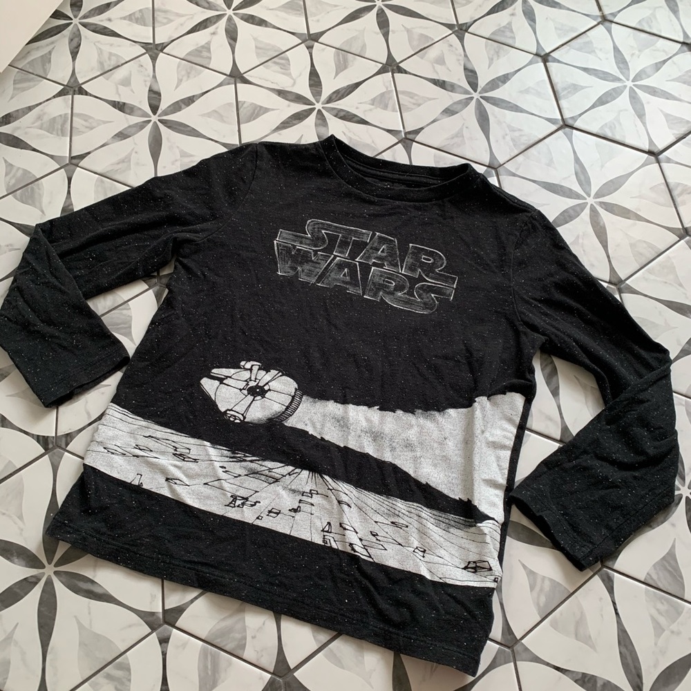 GAP x STAR WARS | LS Sketch Tee Millennium Falcon
